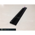 Aluminio Radius Tile Trim en color negro anodizado